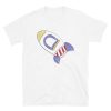 Rocket Ship Watercolor T-Shirt by Pretty Plain Paper