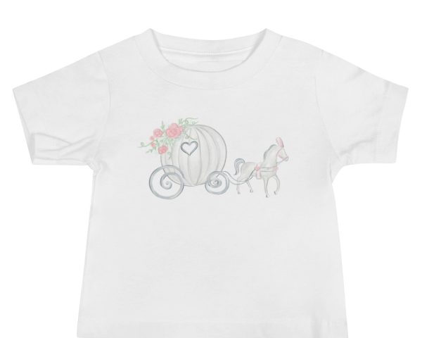 Princess Carriage Watercolor T-Shirt by Pretty Plain Paper