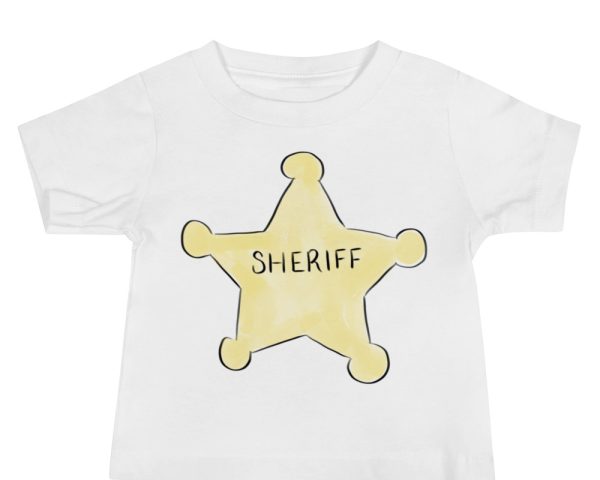 Sheriff Watercolor T-Shirt by Pretty Plain Paper