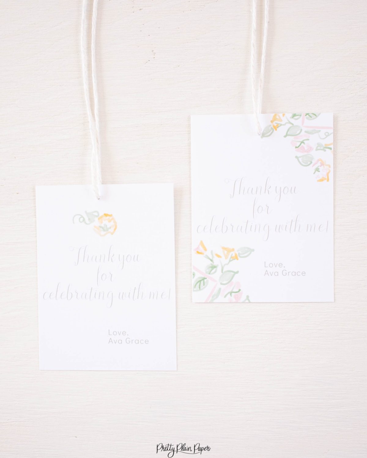 It's My Birthday Party Favor Tags by Pretty Plain Paper