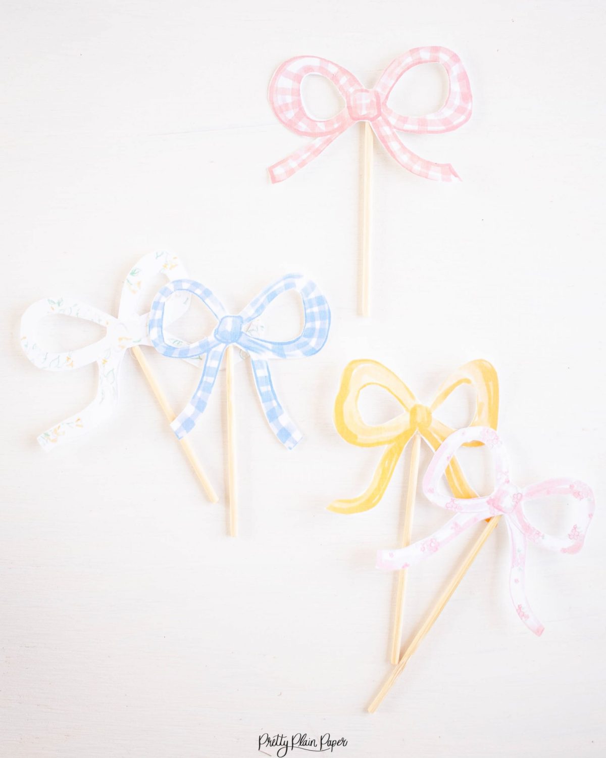 It's My Birthday Party Cupcake Toppers by Pretty Plain Paper