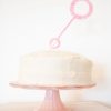 Bubble Birthday Party Printable Cake Topper by Pretty Plain Paper