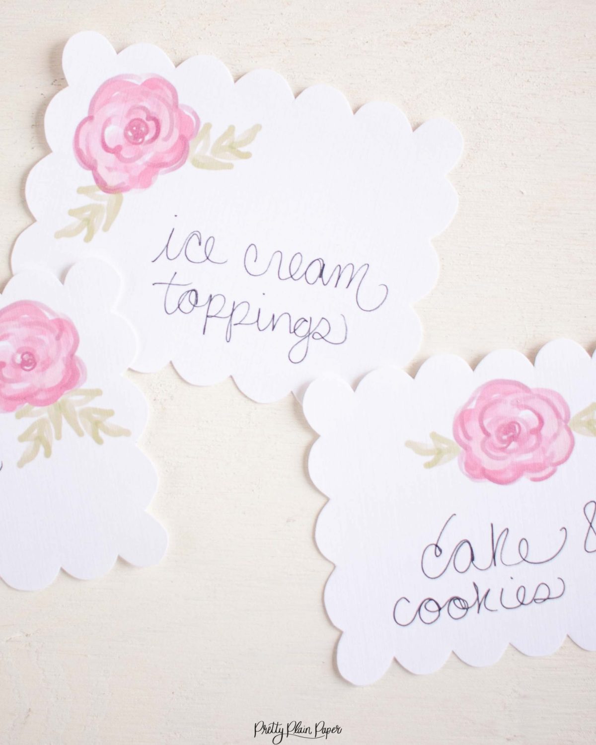 Cake Party Food Labels, Have your cake and eat it two party, Cake Decorating Party Printables by Pretty Plain Paper