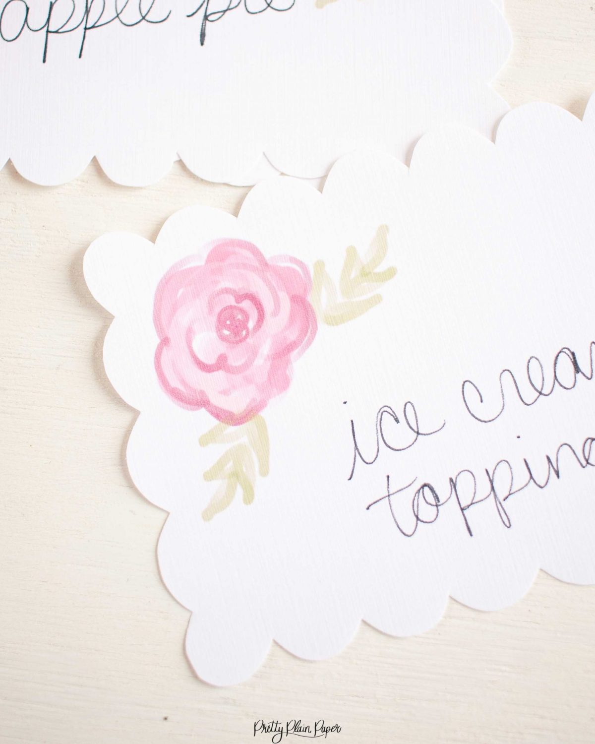 Cake Party Food Labels, Have your cake and eat it two party, Cake Decorating Party Printables by Pretty Plain Paper