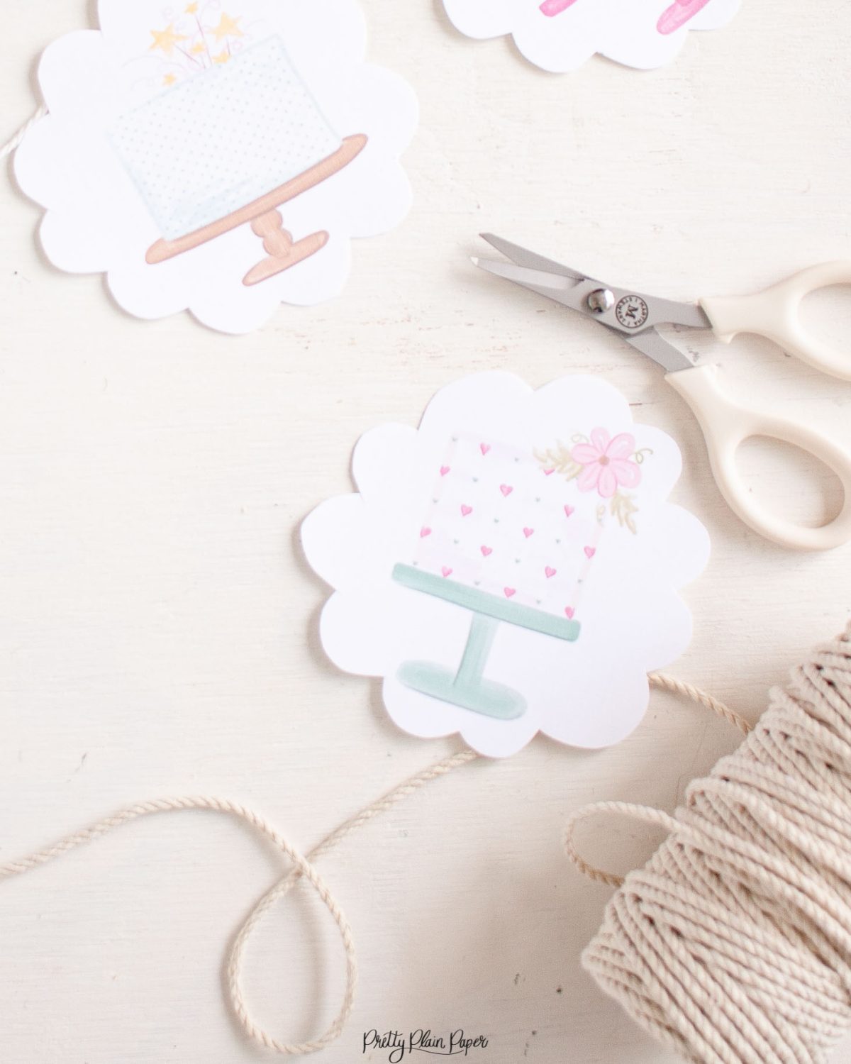 Cake Party Banner, Have your cake and eat it two party, Cake Decorating Party Printables by Pretty Plain Paper