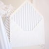Blue Stripe Envelope Liner Printable by Pretty Plain Paper