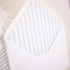 Blue Stripe Envelope Liner Printable by Pretty Plain Paper