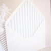 Blue Stripe Envelope Liner Printable by Pretty Plain Paper