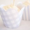 Blue Pattern Cupcake Wrappers by Pretty Plain Paper