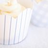 Blue Pattern Cupcake Wrappers by Pretty Plain Paper