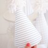 Printable Pattern Party Hats, Blue Gingham and Blue Stripe by Pretty Plain Paper