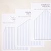 Blue Stripe Envelope Liner Printable by Pretty Plain Paper