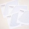 Printable Pattern Party Hats, Blue Gingham and Blue Stripe by Pretty Plain Paper