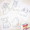 Farm Animals Coloring Pages for Girly Farm Party for Girl by Pretty Plain Paper