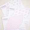 Pink Gingham, Floral and Bow Printable Party Hats by Pretty Plain Paper