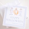 Watercolor Trick or Treaters Little Boys in Costume Halloween Favor, Treat, Gift Tag by Pretty Plain Paper