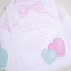 Candy Conversation Heart Party Invitation Printable Download with Watercolor Hearts & other Party Decor Printables by Pretty Plain Paper, Valentine Theme Birthday Party Decor