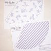 Watercolor Pancakes & Pajamas Birthday Party Blue Floral Party Hats & Blue Stripe Party Hats by Pretty Plain Paper for a Pancakes and Pajamas Party