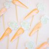 Watercolor Carrot Cupcake Toppers for a Bunny Birthday Party