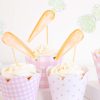 Watercolor Carrot Cupcake Toppers for a Bunny Birthday Party
