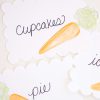 Carrot Food and Beverage Labels for a Bunny Theme Birthday Party by Pretty Plain Paper