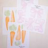 Watercolor Carrot Banner by Pretty Plain Paper