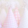 Pink Gingham and Pink Pattern Dot Party Hats by Pretty Plain Paper