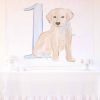 Snips and Snails Backdrop for a Puppy Dog Birthday by Pretty Plain Paper