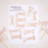 Puppy Dog Bone Cupcake Toppers for a Snips and Snails and Puppy Dog Tails Birthday by Pretty Plain Paper