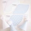 Blue Gingham Pattern Party Hats & Blue Polka Dots Party Hats by Pretty Plain Paper