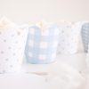 Blue Gingham and Polka Dot Cupcake Wrappers by Pretty Plain Paper