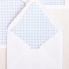 Blue Gingham Envelope Liner by Pretty Plain Paper