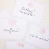 Pink Floral Food and Beverage Labels by Pretty Plain Paper