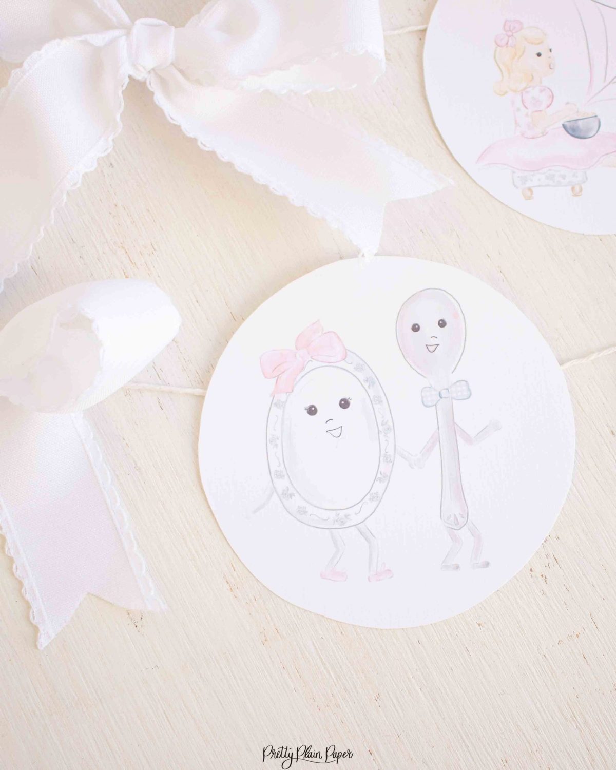 Watercolor Nursery Rhyme Birthday Banner by Pretty Plain Paper