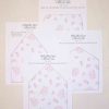 Pink Floral Envelope Liners by Pretty Plain Paper