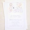 Watercolor Nursery Rhyme Invitation by Pretty Plain Paper for a Mother Goose Birthday Party OR Baby Shower