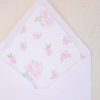 Pink Floral Envelope Liners by Pretty Plain Paper