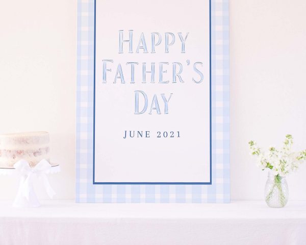 Watercolor Father's Day Printables by Pretty Plain Paper, Father's Day Sign or Backdrop