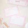 Adopt a Puppy Certificate for a Pink Gingham Puppy Party Favor or Party Activity by Pretty Plain Paper; A Watercolor Pink Puppy Party Set