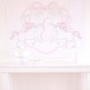 Watercolor Pink Unicorn Party Backdrop by Pretty Plain Paper for a Pink Unicorn Birthday or a Pink Unicorn Baby Shower