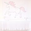 Watercolor Pink Unicorn Party Backdrop by Pretty Plain Paper for a Pink Unicorn Birthday or a Pink Unicorn Baby Shower