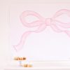 Watercolor Pink Bow Party Backdrop by Pretty Plain Paper for a Pink Bow Birthday or a Pink Bow Baby Shower