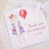 Watercolor Red White and Two Birthday Party Favor by Pretty Plain Paper