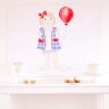 Watercolor Red White and Two Birthday Backdrop by Pretty Plain Paper