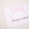Watercolor Pink Bow Food and Beverage Labels by Pretty Plain Paper for a Pink Bow Birthday Party or Baby Shower