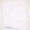 Watercolor Pink Bow Food and Beverage Labels by Pretty Plain Paper for a Pink Bow Birthday Party or Baby Shower