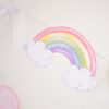 Watercolor Unicorns, Rainbows and Bows Birthday Party Banner by Pretty Plain Paper