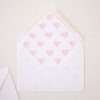 Pink Hearts Envelope Liner by Pretty Plain Pape