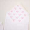 Pink Hearts Envelope Liner by Pretty Plain Pape