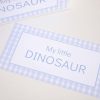 My Little Dinosaur Label for Adopt a Dinosaur Party Favor Activity by Pretty Plain Paper